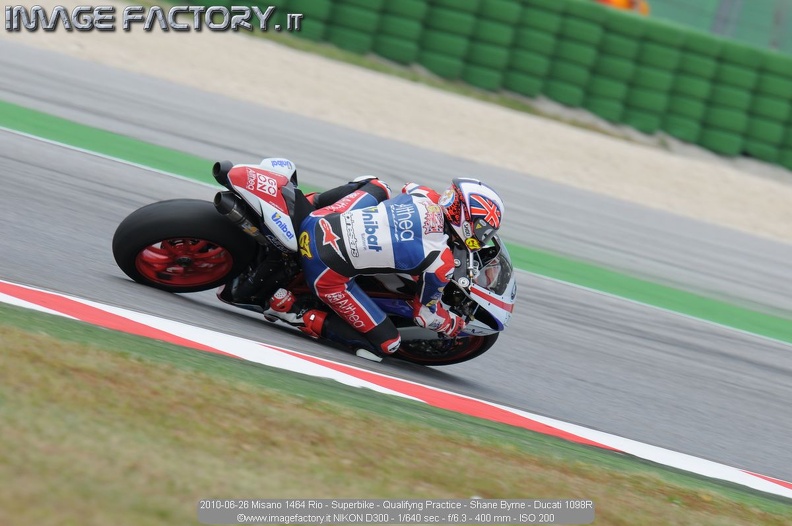 2010-06-26 Misano 1464 Rio - Superbike - Qualifyng Practice - Shane Byrne - Ducati 1098R.jpg